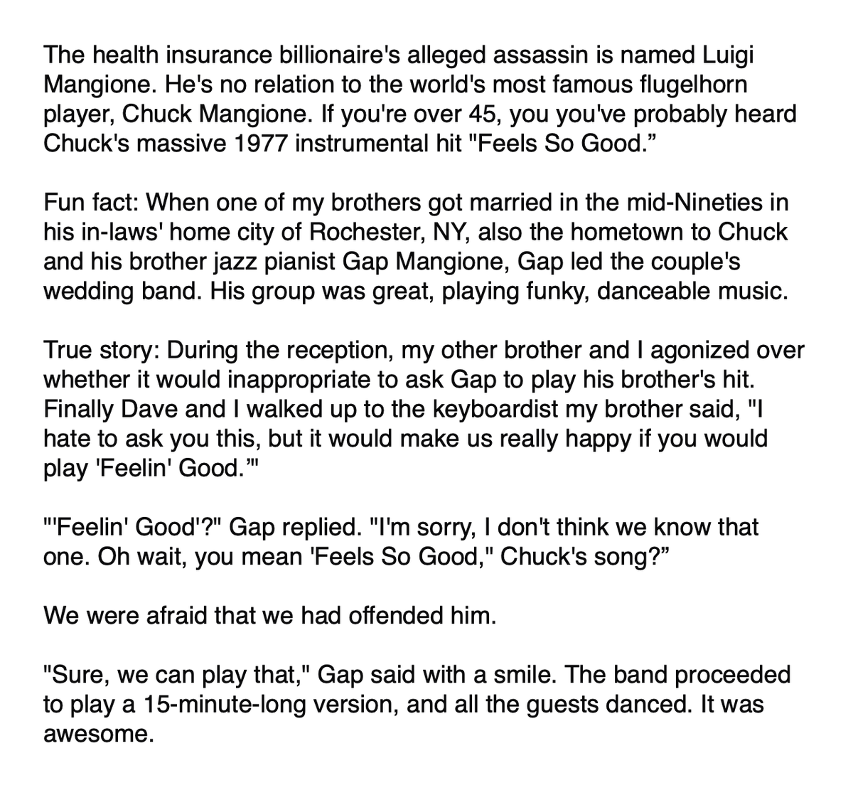 greenfieldjohn's tweet photo. While I don't condone social justice issue-inspired assassinations, the Luigi Mangione case did remind me of a fun family memory.  
https://t.co/w3RwVh9o94 https://t.co/4z2tavFgiF