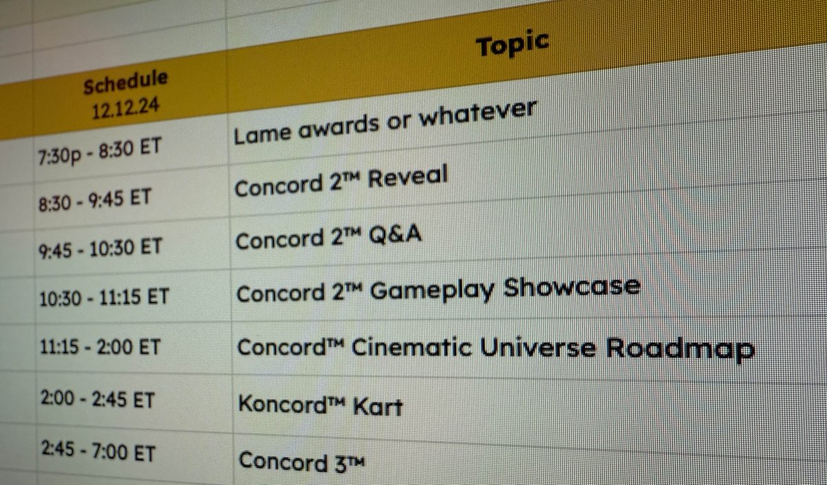 operagxofficial's tweet photo. THEY LEAKED THE GAME AWARDS SCHEDULE https://t.co/lnNhWQnad4