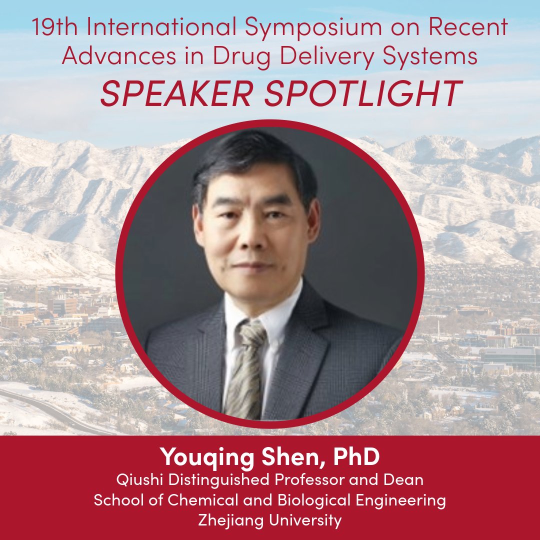 PHCEUutah's tweet image. Scientist Spotlight: Youqing Shen, Ph.D.,
Professor, Dean, School of Chemical and Biological Engineering, Zhejiang University
na.eventscloud.com/ehome/radds25/…