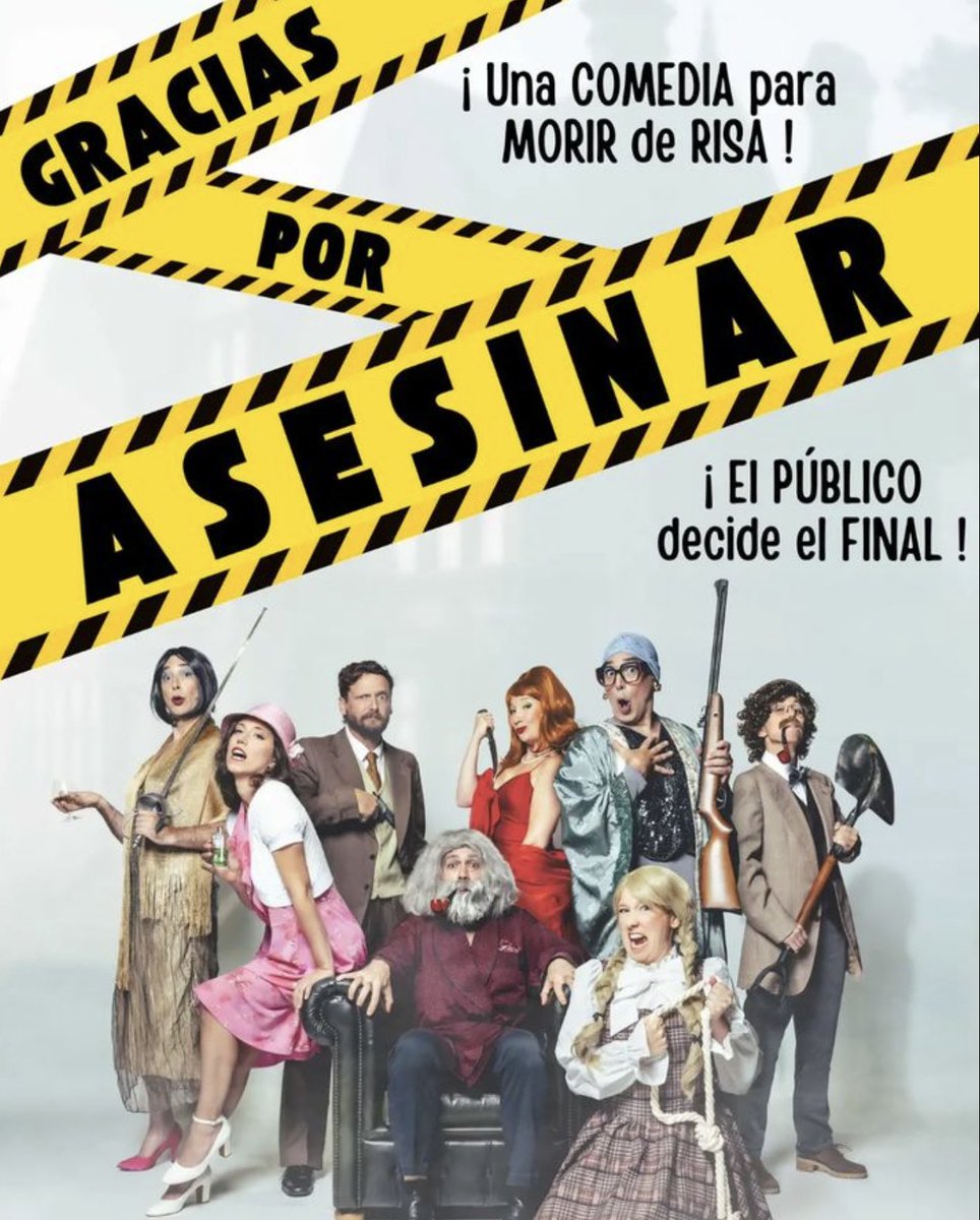 🤔 Qui serà el culpable ❓

🎭 #GraciasPorAsesinar una comèdia interactiva on s'ha comès un misteriós assassinat, on tots són sospitosos a l'<a href="/eixampleteatre/">Eixample Teatre</a> ❗️

🗣️ Benjamín Montes i <a href="/benjamiconesa/">Benjamí Conesa ❤️ 🎭 💙</a> 

🔊Recupera l'#𝔼ℕ𝕋ℝ𝔼𝕍𝕀𝕊𝕋𝔸
🔗#PodCast (min.35')👉 rtve.es/a/16368407/