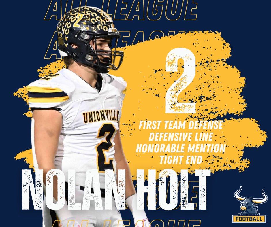 Congratulations to the 2024 Chesmont All League - 1st Team Defense and Honorable Mention Tight End:  

#2, Nolan Holt, '25  

#UPride #LEAD #OneTeamOneGoal <a href="/ChescoGridiron/">ChesCo Gridiron Insiders</a> <a href="/PaFootballNews/">Pennsylvania Football News</a> <a href="/DelcoSports/">Daily Times Sports</a>