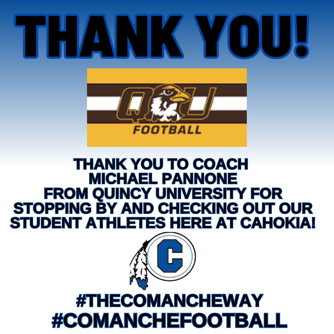 Thank you to  <a href="/CoachPannone/">Michael Pannone</a> for stopping by this week‼️‼️#thecomancheway 🔴⚪️🔵🪓