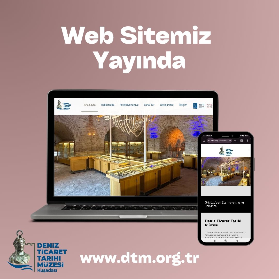 DTTMuzesi's tweet photo. Deniz Ticaret Tarihi Müzesi’nin web sitesi yayına girdi! 🌐⚓️
Zengin koleksiyonumuza hızlıca göz atın, denizcilik tarihine olan ilginizi bir adım öteye taşıyın. Web sitemize ve sonrasında müzemize ziyaretlerinizi bekliyoruz.

Web sitemiz https://t.co/ZLXYYHBXvF 

#kuşadası #müze https://t.co/PAVpMGV9AZ