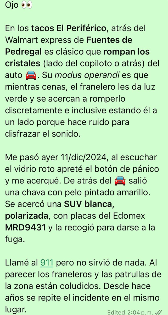 luiviza's tweet photo. Alerta 🚨 en los Tacos El Periférico roban 
@SSPCMexico @SSC_CDMX @TlalpanAl https://t.co/kgkwQeoQMX