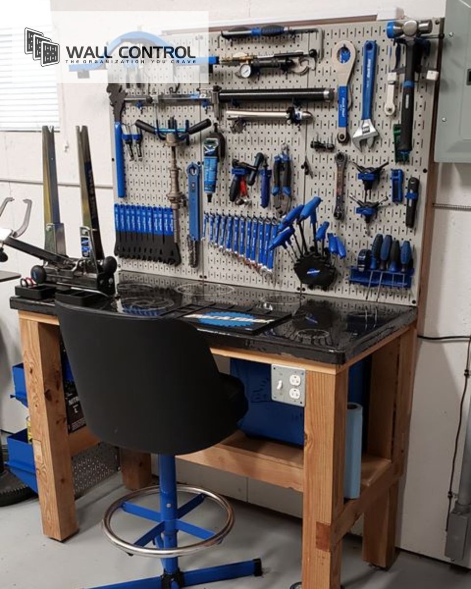 Upgrade your workspace just like Jason did with our Wall Control metal pegboard system! Color coordinate your panel and accessory choices with your tools for a custom look. It's the ultimate solution for keeping tools organized and easily accessible. Thanks, Jason, for showcasing