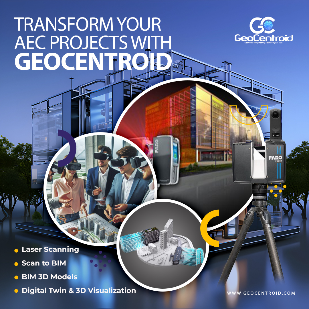 GeoCentroid's tweet photo. 🚀 Transform Your AEC Projects with GeoCentroid Pvt. Ltd – Your One-Stop Solution for Precision and Innovation! 🚀

#GeoCentroid #LaserScanning #ScanToBIM #BIMModels #DigitalTwin #AECInnovation #ConstructionTech #AECPrecision #Geospatial
 
Visit us at: https://t.co/RNQMmSOt7s https://t.co/SqaezFjzhN