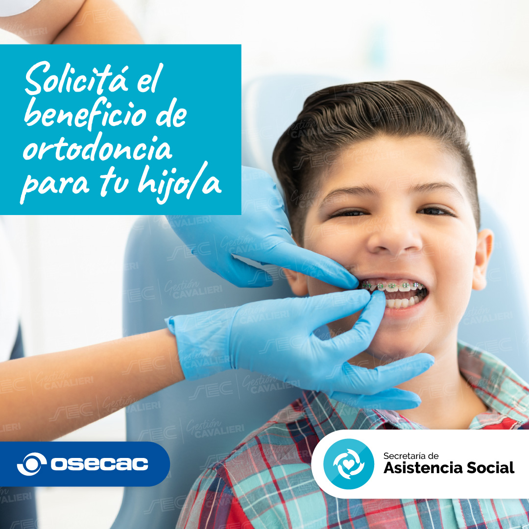 Desde la Secretaría de Asistencia Social del SEC/CABA te ofrecemos 50% de descuento en el tratamiento de ortodoncia para tu hijo/a, y el 100% del mantenimiento post tratamiento🙌🦷

Mirá los requisitos para solicitar el beneficio en 👉🏻 beneficios.sec.org.ar/Ortodoncia.

¡Aprovechalo!
