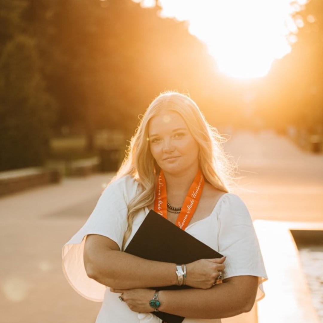 okstate's tweet photo. #okstate graduates walk the stage this weekend! 🎓 

Use the hashtag #okstate24 in your grad photos on Instagram to be featured on the big screen during the commencement ceremonies in GIA.

Ceremony times: https://t.co/D8BBq3ui7n

#IdealGraduate | #GoPokes https://t.co/1ZPLMnxamg