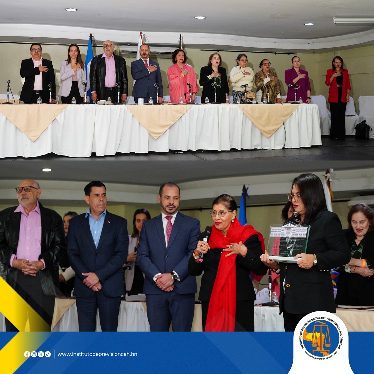 IPSPDHonduras's tweet photo. Se da inicio a la Asamblea General de Afiliados del Instituto de Previsión Social del Profesional del Derecho, donde se realiza el reconocimiento al destacado Abg. JOSÉ RAMÓN CÁLIX FIGUEROA, por su trayectoria como un gran profesional del derecho.

#IPSPD https://t.co/yZM36BGI1P