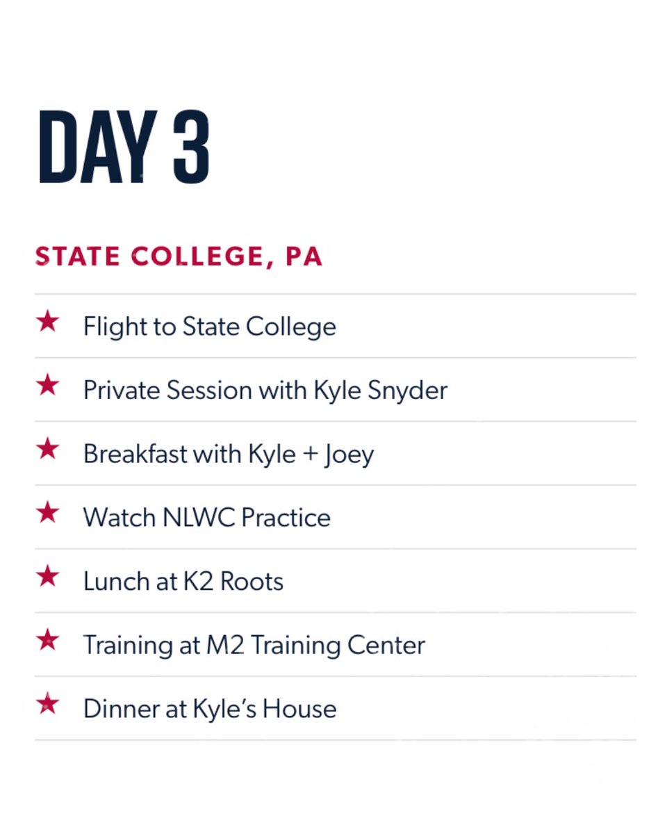 Snyder_man45's tweet photo. Why should you sign up for the ULTIMATE WRESTLING TRIP?

1. It’s the coolest wrestling trip of all time. 
2. It’s free to enter and free if you win. 
3. Winner gets to bring a teammate and Coach. 

Sign up at https://t.co/DYvTm4WuU4. https://t.co/uX9tfE8NsU