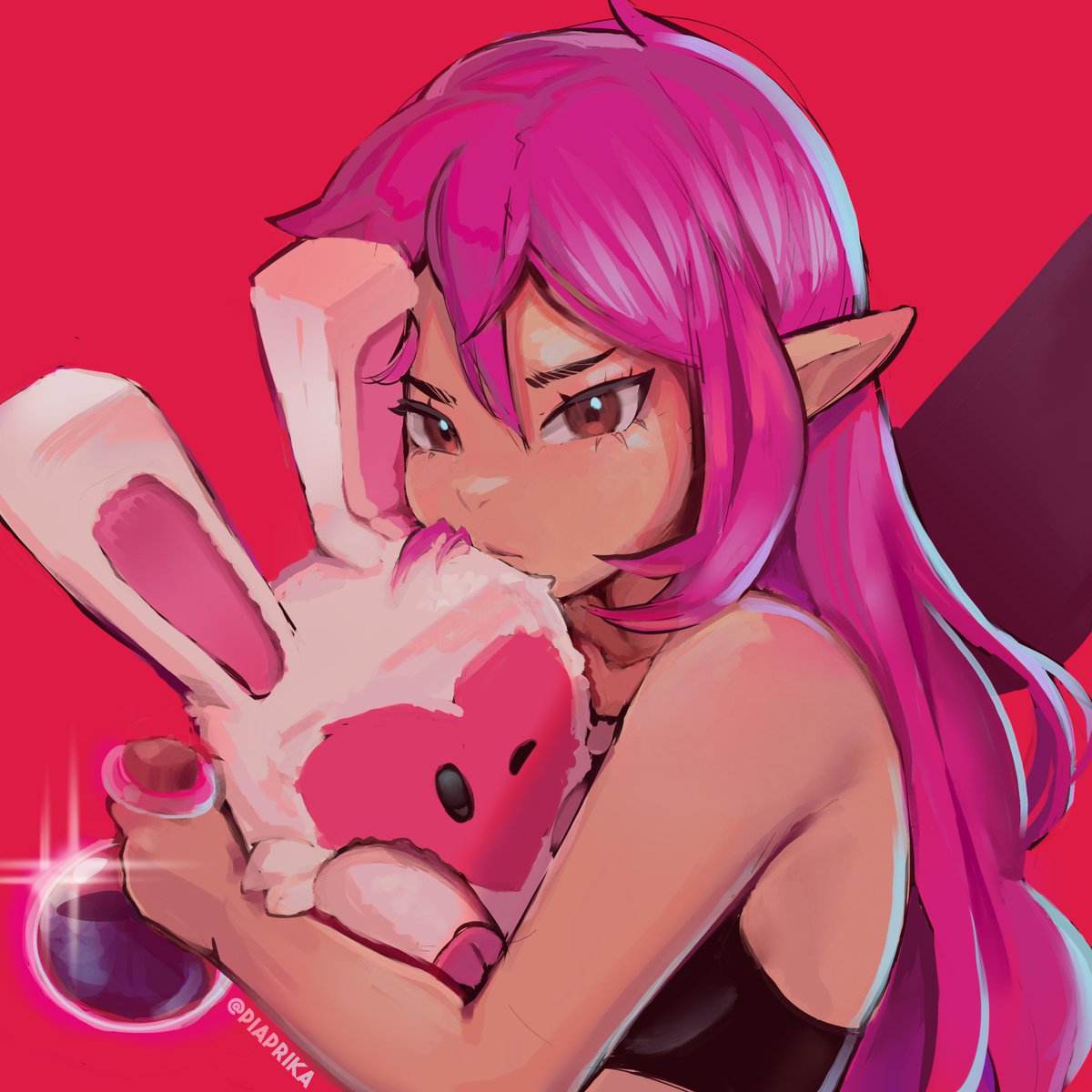 Piaprika's tweet photo. Ma petite Eni avec son Lapino! Même si certains le déteste, nous on l'aime bien ❤️‍🩹

#Ankama #DOFUS3 #DOFUS #fanart #digitalart https://t.co/Yz4qiOnZCe