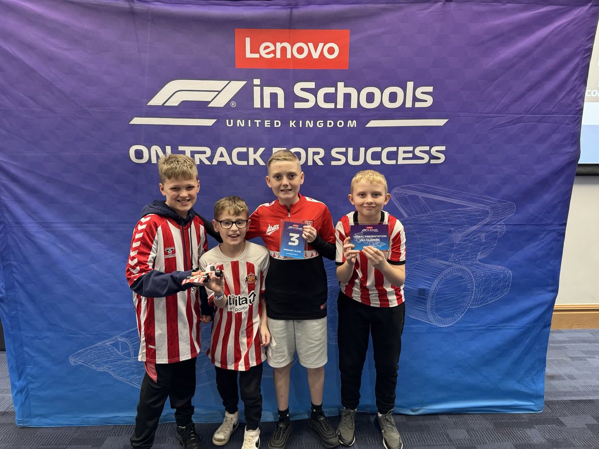 The team are delighted to have been awarded two trophies for all of their hard work and a place at Nationals 🏎️ #F1SUKRF ⁦@f1inschoolsUK⁩ ⁦<a href="/F1inSchoolsHQ/">STEMRacingHQ</a>⁩ ⁦<a href="/DenfordHQ/">Denford Ltd</a>⁩ <a href="/educationgovuk/">Department for Education</a> ⁦<a href="/Autosport_Show/">Autosport International Show</a>⁩