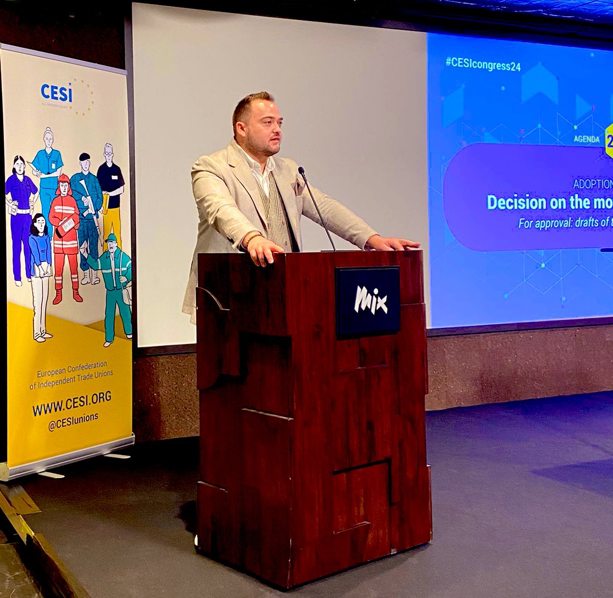 Driving change 🌟 on #skills, #mental health at work, and quality jobs! Grateful &amp; hopeful to meet <a href="/RoxanaMinzatu/">Roxana Mînzatu</a>, new Commissioner/&amp; Executive Vice-President for Social Rights and Skills, Quality Jobs&amp; Preparedness to discuss our vision for #youth future! 💼✨

#CESIcongress24