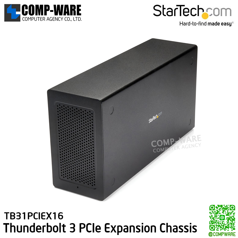 compware's tweet image. StarTech Thunderbolt 3 PCIe Expansion Chassis with DisplayPort - PCIe x16 / AC Adapter Powered / 280 x 142 x 82mm / TB31PCIEX16 
---
☛ Line : @compware
☛ E-mail : contact@compware-agency.com
☛ TEL: 081-875-2497
#compware #compwarecomputer