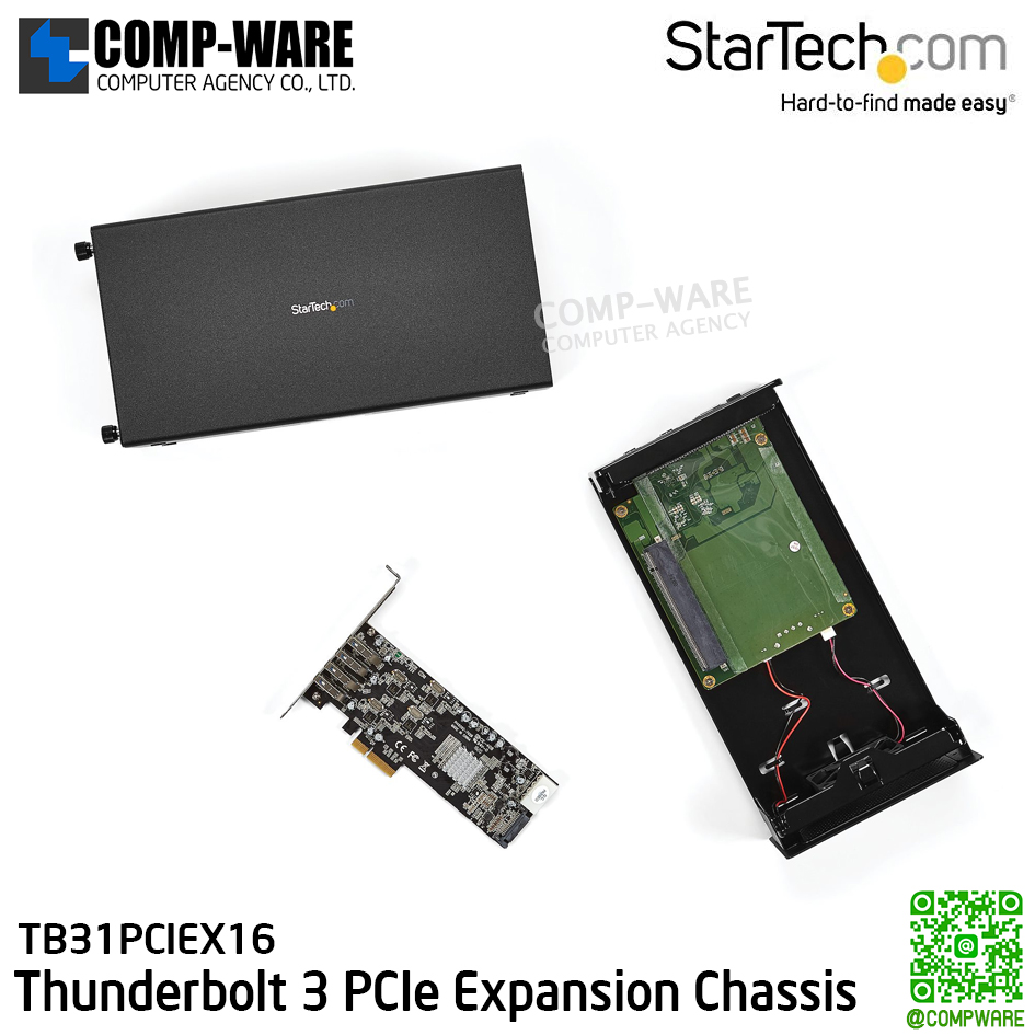 compware's tweet image. StarTech Thunderbolt 3 PCIe Expansion Chassis with DisplayPort - PCIe x16 / AC Adapter Powered / 280 x 142 x 82mm / TB31PCIEX16 
---
☛ Line : @compware
☛ E-mail : contact@compware-agency.com
☛ TEL: 081-875-2497
#compware #compwarecomputer