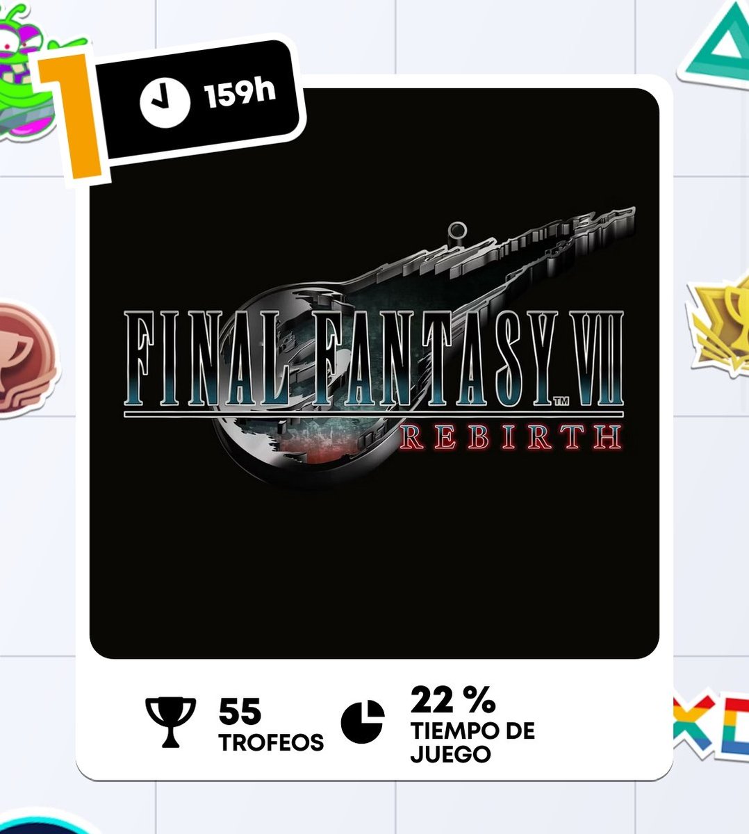 Thorzilla's tweet photo. What a year! As busy as it was, I managed to get in quite a few hours. @finalfantasyvii Rebirth is a once in a lifetime experience that's quickly become one of my top games ever. Loved Trails from Zero, Sea of Stars and even replaying GTA SA! #PSWrapped #PlaystationWrapped https://t.co/q1bD2sF7l7