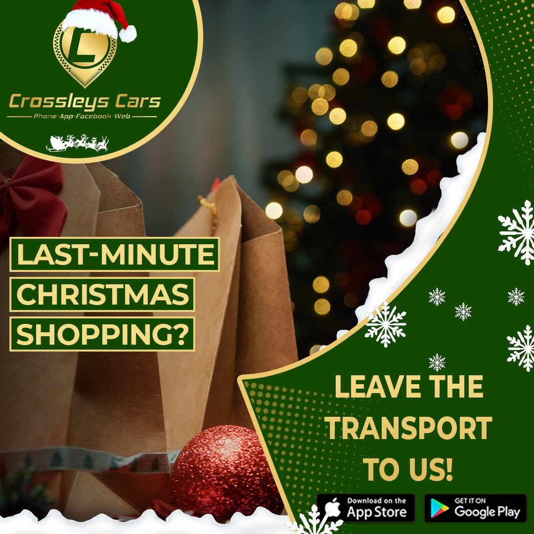 CrossleysCars's tweet image. 🎁 Last-minute Christmas shopping? Don’t let the rush stress you out! We’ll get you to the shops and back home with all your festive finds, hassle-free! 🚖✨
-
📲 Download Our App: onelink.to/crossleyscars
📞01422 202020
🌐 crossleyscars.com
-
#crossleys #taxi #smspay