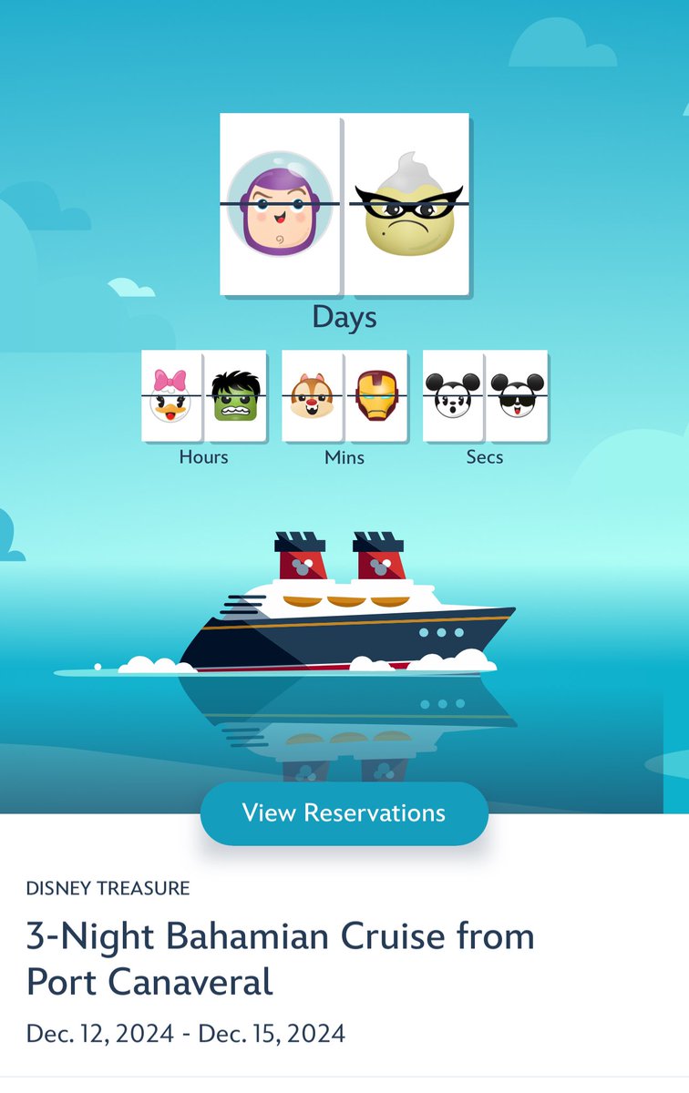 We are on our way to Port Canaveral to board the Disney Treasure!