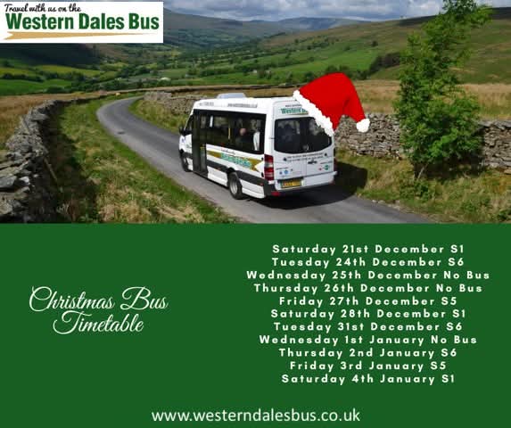 Christmas timetable.