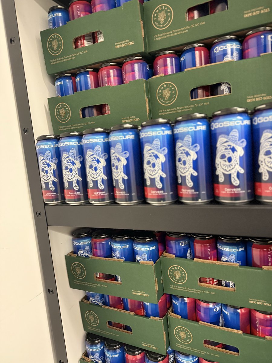 GoSecure_Inc's tweet photo. 🎄 On the twelfth day of Cybermas, #GoSecure gave to me: 12 cans of Mexican blonde lager!

🍺 Unveiling our new drinkable swag! With GoSecure, there’s no malware, just malt!

Grab your GoSecure cyber-veza at events we attend in 2025! Enjoy responsibly! ⛄

#Cybermas #Cybersecurity #Cerveza

--------------------------------------------------

🎄 Pour avoir été si sages cette année, #GoSecure nous a donné des canettes de lager blonde mexicaine!

🍺 Découvrez notre nouveau swag buvable ! Avec GoSecure, pas de malware, juste du malt !

Procurez-vous votre cyber-veza GoSecure lors des événements auxquels nous participons en 2025 ! Consommez de manière responsable ! ⛄

#Cybersécurité