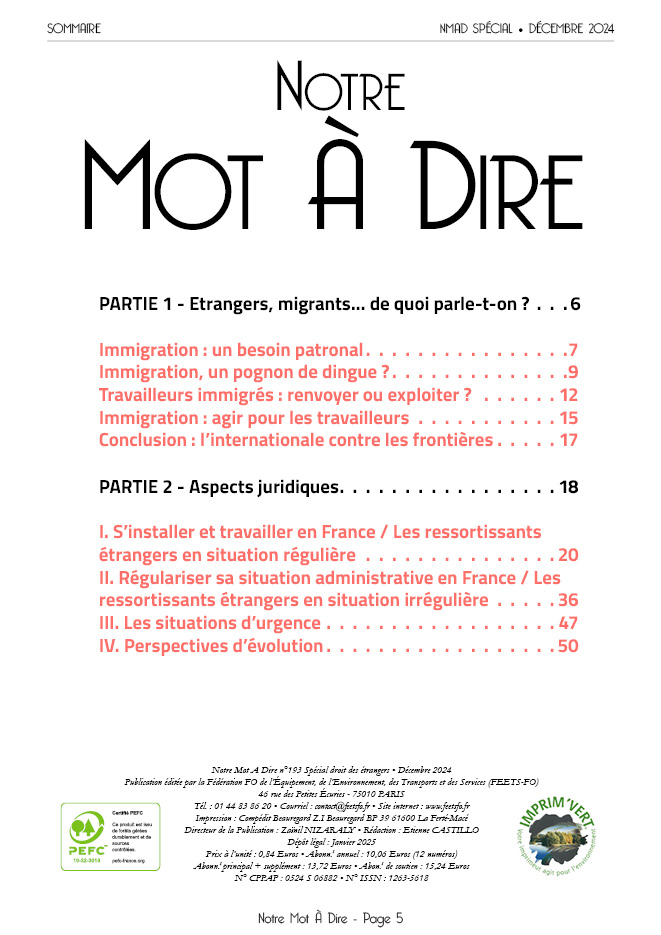 A quelques jours du 18 décembre, journée internationale des migrants, la FEETS-FO rappelle que les militants syndicaux sont des daltoniens de l’âme qui ne distinguent pas les couleurs en partageant ce guide sur le droit des étrangers.

admin.feetsfo.fr/storage/docume…
