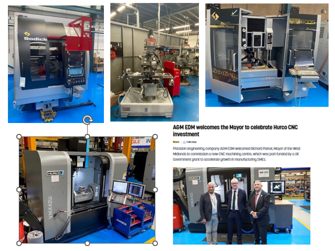 AandMEDM's tweet photo. 2024 highlights - continued #investment in equipment to enhance our capabilities
#Sodick high speed mill
Sodick ALC 600G #WireEDM
@xyzmachines #3axis 2000 manual mill
2 x #Hurco VMX42Ui #5Axis #cncmachining centres
#Hurco VMX42i #3axis #machiningcentre
@hurcousa #ukmfg https://t.co/NDPnZcKtBo