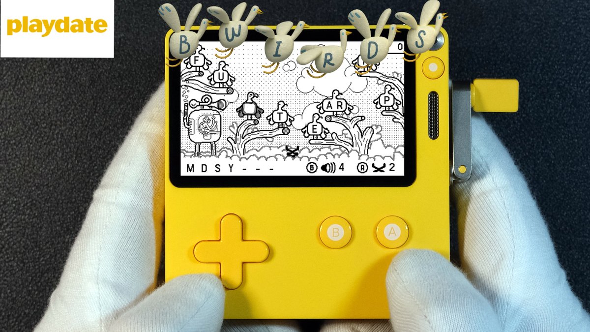 handheldgameplr's tweet image. BWIRDS Panic Playdate handheld gameplay
Video: youtu.be/5SXr4C-1-nU
Made by @sourencho
Available at play.date/games/bwirds/ and sourencho.itch.io/bwirds
(copy was kindly provided)
#playdate