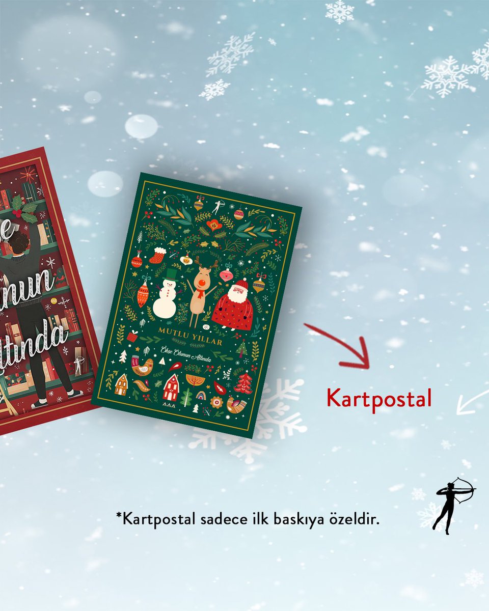 artemiskitap's tweet photo. “İki Yanlış Bir Doğru” ve “Hiç Değilse Nefret Olsun” kitaplarıyla tanıdığımız Chloe Liese’ten bir yılbaşı kitabı geliyor!🎄

Jonathan, Noel’den nefret ederken Gabriella Noel’e bayılıyor. Tek ortak noktaları ise birbirlerine duydukları nefret. Birlikte çalıştıkları kitabevi, birini işten çıkaracaktır ama hangisini? 🧐 İkili bunu bir yarışma ile belirlemeye karar verir ancak bu sırada birbirlerinin hiç tanımadıkları yönleriyle karşılaşırlar. ❤️

Küçük bir rekabetin aşka dönüştüğü “Ökse Otunun Altında” çok yakında sizlerle! 🤩

#ArtemisYayınları #ÖkseOtununAltında