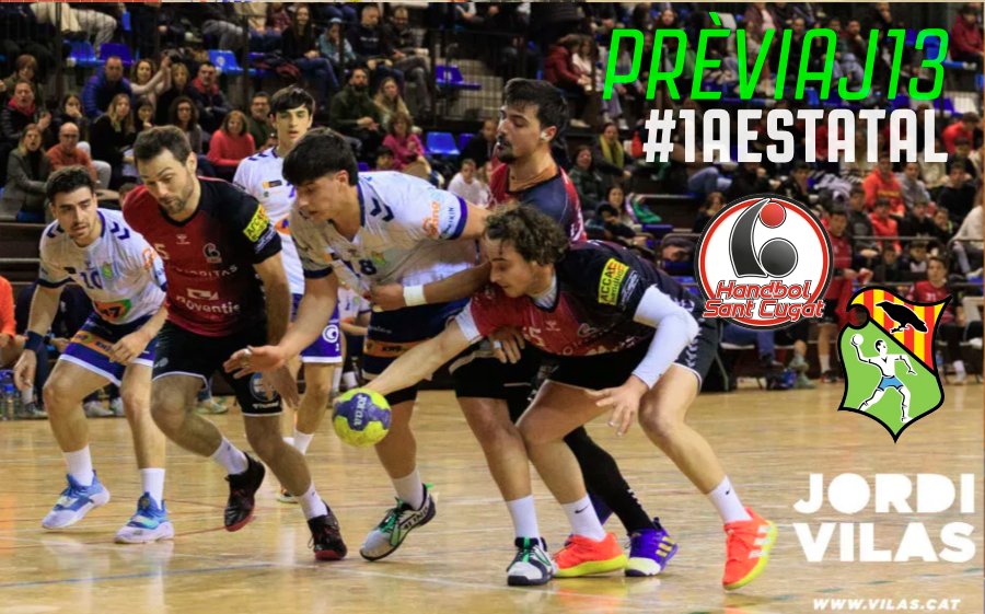 PRÈVIA J13 #1aEstatal: Els dos primers, <a href="/BMGranollers/">BM Granollers</a> B i <a href="/hstcugat/">Handbol Sant Cugat</a>, lluiten pel lideratge a la pista del segon, mentre el <a href="/bmlaroca/">BMLAROCA</a> queda a l'espera de poder saltar a zona de fase d'ascens si derrota l'<a href="/HandbolStVicenc/">HandbolSantVicenç</a>.
➡️ cathandbol.cat/1a-estatal/ite…