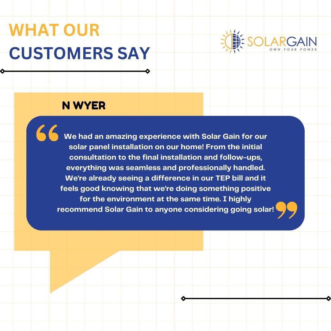 Hearing from our happy clients is the highlight of our day. 

Go Solar and Own Your Power!

#clienttestimonial #customerfeedback #gosolar #solarenergy #solarpower #renewablenergy #arizona #california