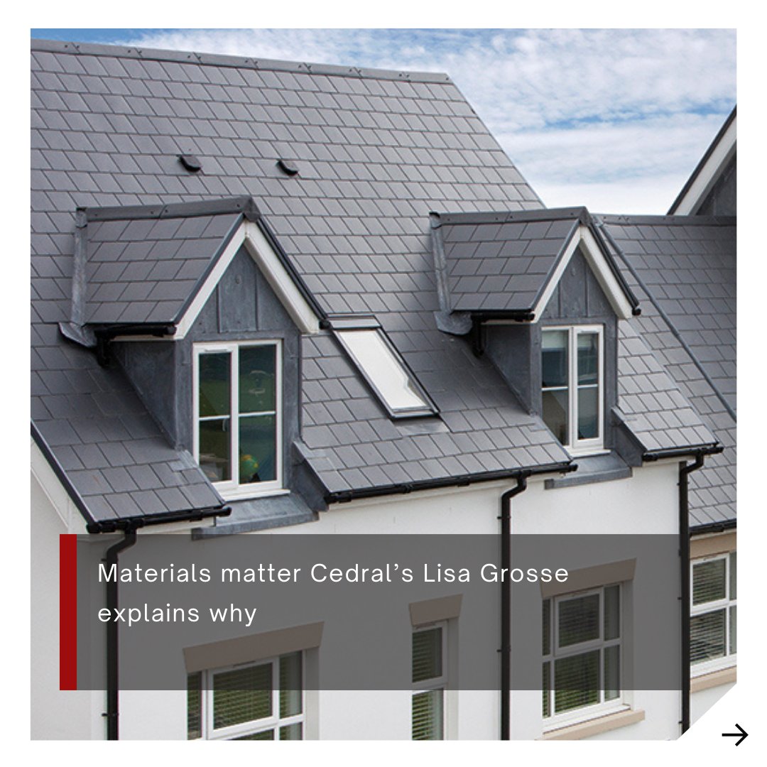 Materials matter
Cedral’s Lisa Grosse explains why overheating and resilience are key factors when making decisions about the facade and roof of your home.

<a href="/CedralUK/">Cedral UK by Etex</a>
sbhonline.co.uk/news/materials…

#SustainableMaterials #HomeResilience #OverheatingSolutions #FacadeDesign