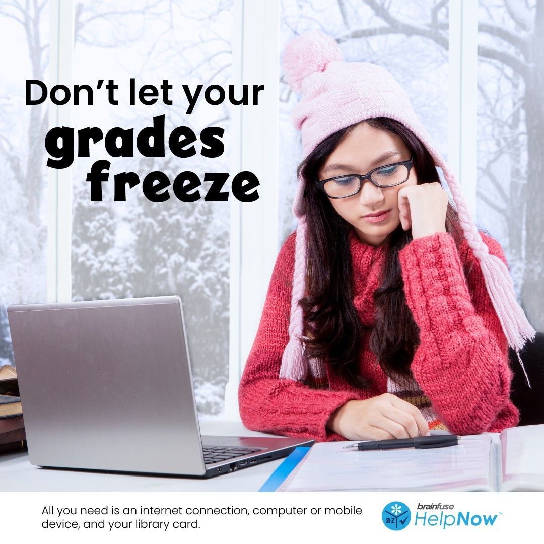 NSPLibrary's tweet image. #HelpNow: Winter is coming, but your grades don&apos;t have to freeze! ❄️🥶 Stay warm and stay on top of your studies with #Brainfuse HelpNow. buff.ly/3KM0cA2