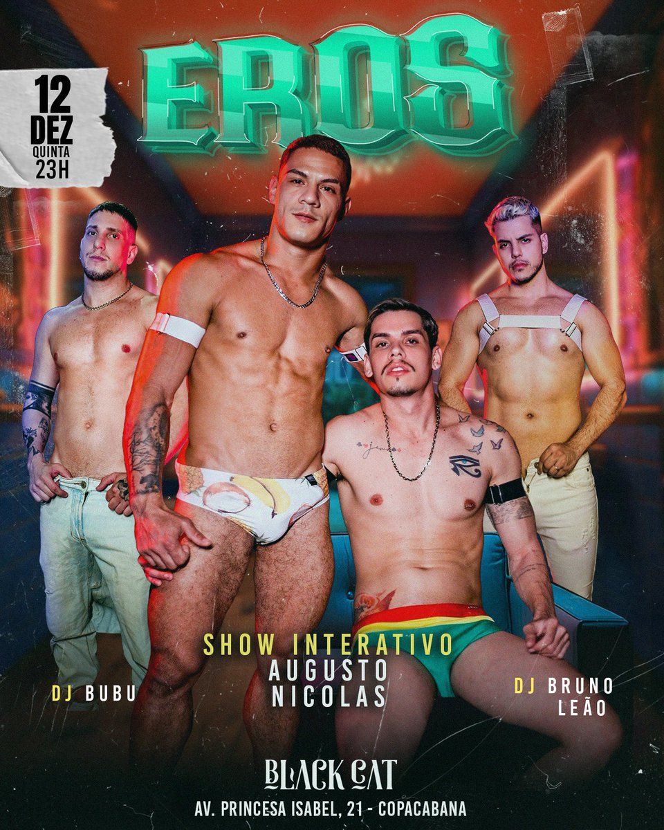 A Quinta do <a href="/BarBlackCat/">Black Cat Lounge Bar</a> fica por conta da <a href="/ErosFesta/">Festa Eros</a> ,com show interativo, muito eletropop e tribal, o maior dark room da Zona Sul e muito fervo até de manhã! 😈🔞 Garanta seu antecipado! 

sympla.com.br/event__2768541