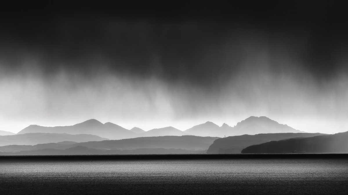 A rare black and white looking across to Skye from near Manish on Harris - one of those that I wished I had another 300mm reach 😂
