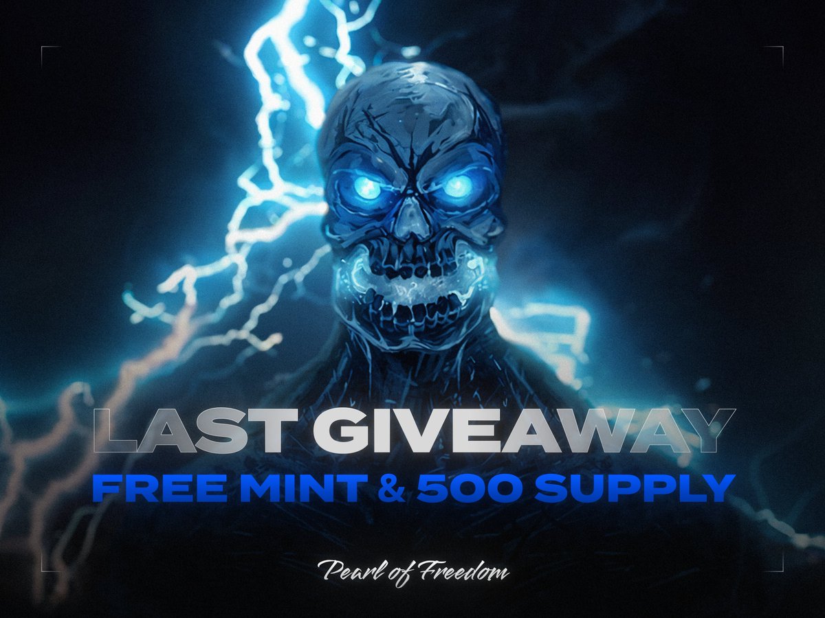 Pearl of Freedom (@the_pof_) on Twitter photo Last Giveaway 5 GTD and 20 FCFS from <a href="/The_POF_/">Pearl of Freedom</a>
FREE MINT | SUPPLY 500 NFT | APECHAIN
- Follow <a href="/The_POF_/">Pearl of Freedom</a>
- ❤️🔁
- Drop Apechain wallet
⏰ 72 hours
The winners will be added to the contract for minting.
Good luck! Last Giveaway 5 GTD and 20 FCFS from <a href="/The_POF_/">Pearl of Freedom</a>
FREE MINT | SUPPLY 500 NFT | APECHAIN
- Follow <a href="/The_POF_/">Pearl of Freedom</a>
- ❤️🔁
- Drop Apechain wallet
⏰ 72 hours
The winners will be added to the contract for minting.
Good luck!