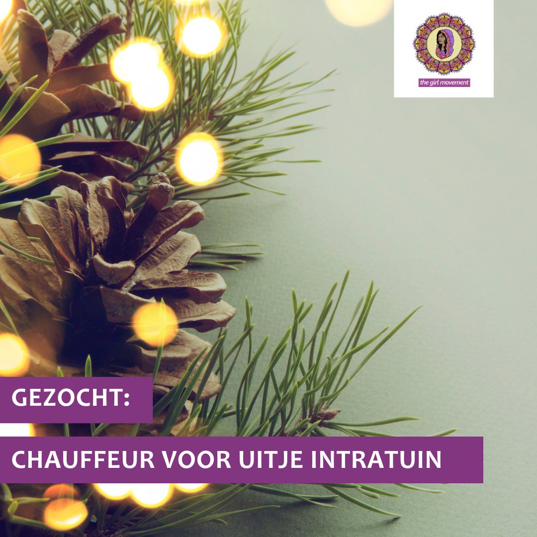 EdeCvv's tweet photo. Gezocht: chauffeurs voor The Girl Movement!

De meiden van The Girl Movement willen do 19 december met een groepje jonge vrouwen een kijkje nemen bij de wintershow bij de Intratuin in Duiven! 

Kan jij iets betekenen voor ze? Stuur een berichtje naar marije@thegirlmovement.nl https://t.co/jZGvm8BSkl