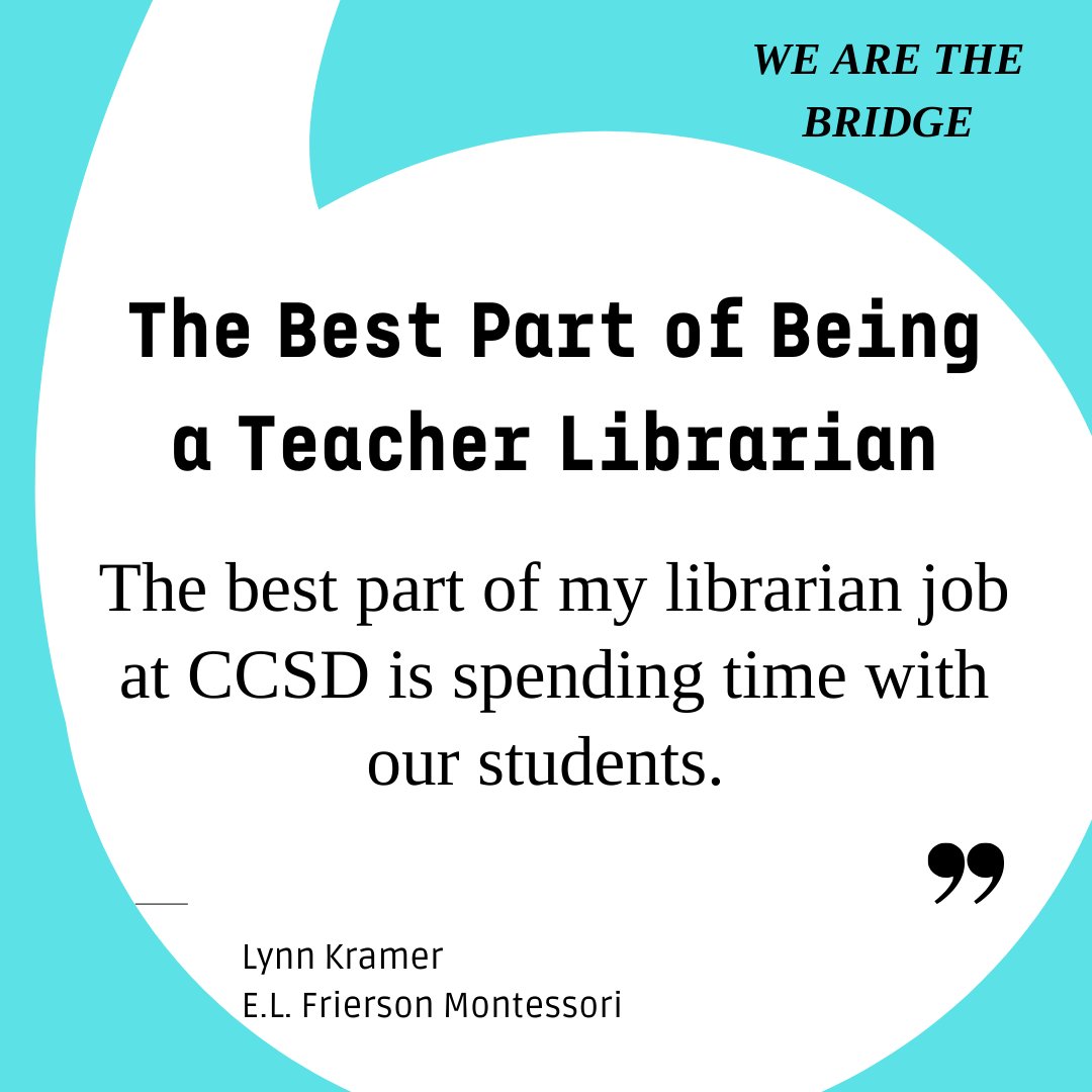 VOCALCCSD's tweet photo. THE BEST PART!  #TeacherLibrarians #WeAreTheBridgeTLs #CCSDLibrariesforALL Charleston County School District https://t.co/T7ZFnuQ66F