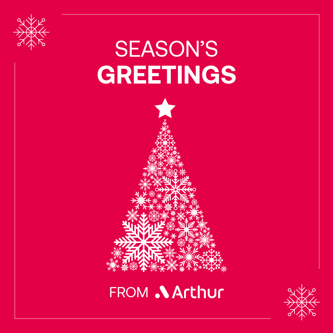 Wishing all our candidates and clients a happy and healthy holiday season. From all of us here at Arthur, we send our deepest thanks for partnering with us this year and look forward to continuing to work together next year! 

#SeasonsGreetings  #HappyHolidays
