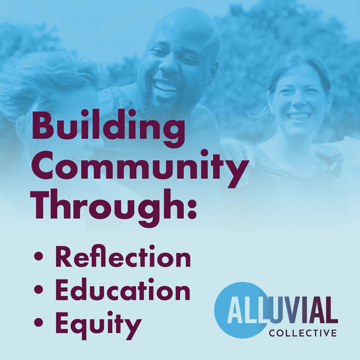 The Alluvial Collective works to end inequity based on difference by cultivating belonging and wholeness in the world. Visit our website to learn more about our community work and our mission: loom.ly/D_sTP7U