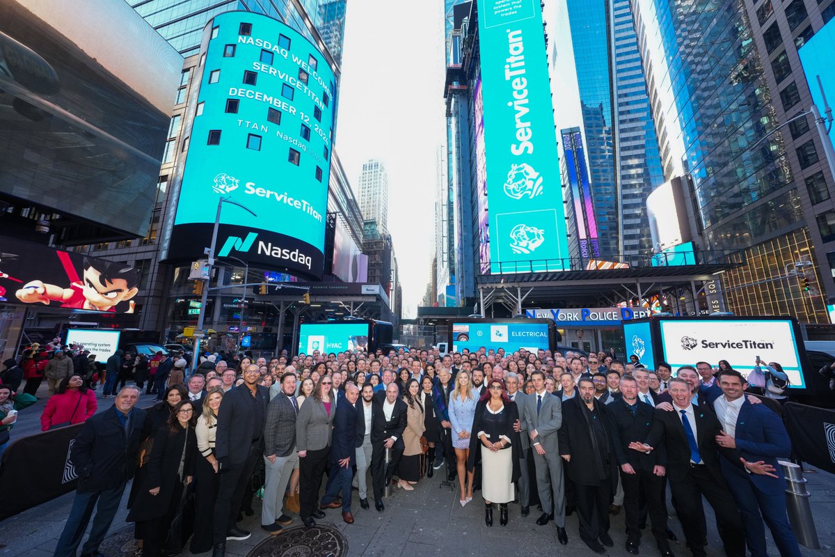 Nasdaq Exchange (@nasdaqexchange) on Twitter photo 👷🏽 Built for the Trades.
🛠️ <a href="/ServiceTitan/">ServiceTitan</a> is the top software for home and commercial service contractors. Today, they launch the inaugural #DayOfTheTrades, in honor of tradespeople everywhere.
🪜Congrats on your #IPO, and welcome to the #NasdaqListed family, $TTAN! 👷🏽 Built for the Trades.
🛠️ <a href="/ServiceTitan/">ServiceTitan</a> is the top software for home and commercial service contractors. Today, they launch the inaugural #DayOfTheTrades, in honor of tradespeople everywhere.
🪜Congrats on your #IPO, and welcome to the #NasdaqListed family, $TTAN!