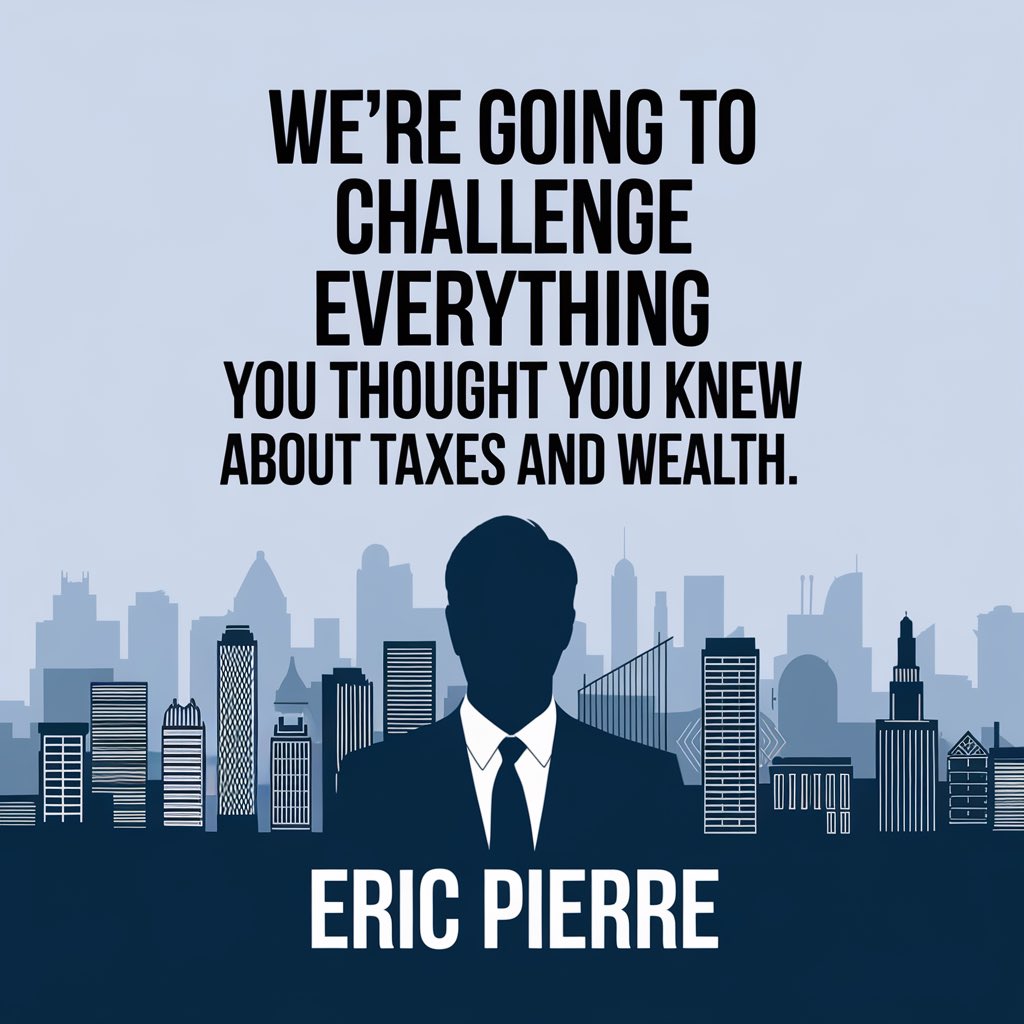 greattaxescape's tweet photo. Rethink what it means to build wealth. #thegreattaxescape #YourfavoriteCPA #Taxcode #EricPierre https://t.co/pZWaFSYHWf