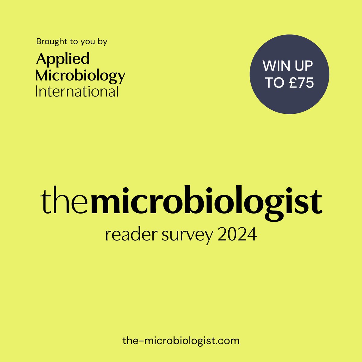AMIposts's tweet photo. Have your say in The Microbiologist Reader Survey 2024 📝

It’s been an incredible year for #TheMicrobiologist, and we'd love your feedback to keep the momentum going. Share your thoughts and help us continue to deliver exciting, relevant content that matters to you.

Whether you're a long-time reader or just discovering The Microbiologist (don't forget, AMI members enjoy free access!), your feedback is invaluable in shaping its future for 2025 and beyond.

Complete the survey by 18 December 2024 for your chance to win up to £75 in Amazon gift vouchers. Multiple prizes are up for grabs, and winners will be announced on 2 January 2025. Good luck!

Take the survey here: https://t.co/6tNN0gkDQh
