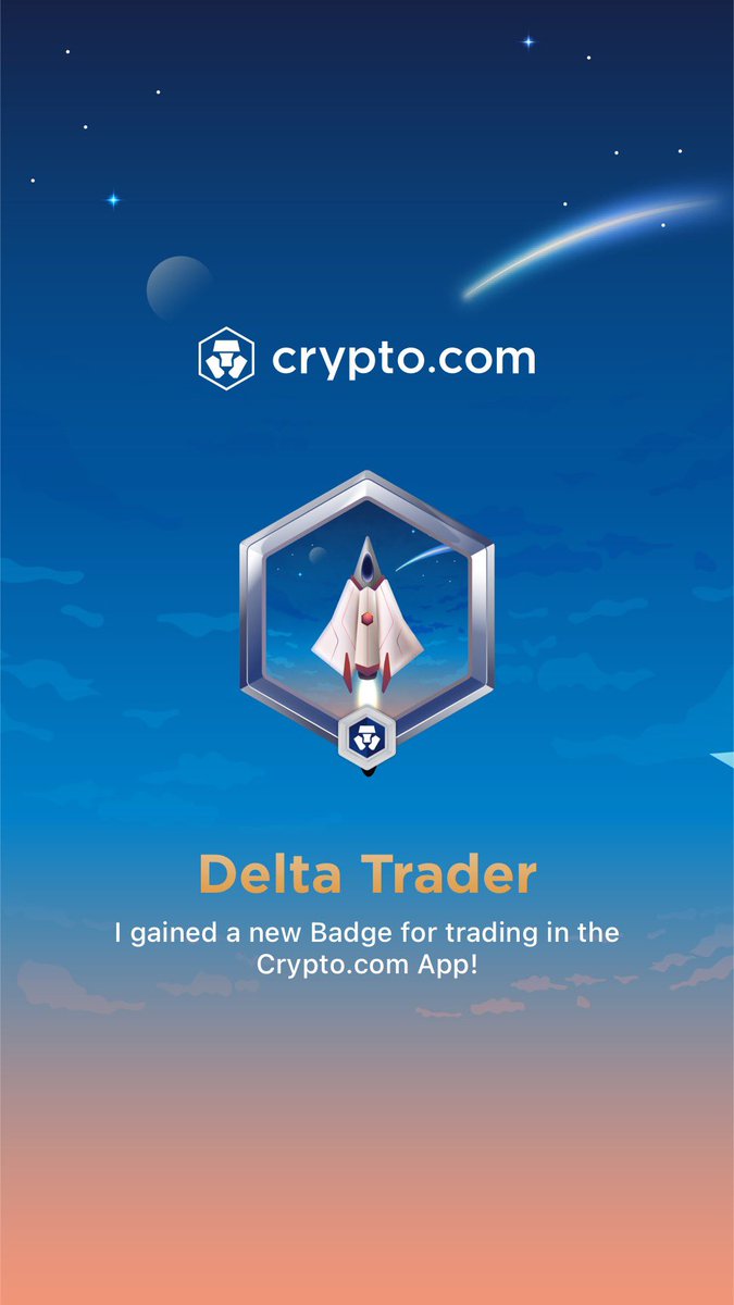 SammyMars's tweet photo. New Badge Acquired! 
#DeltaTrader on @cryptocom
#Crofam #LoadedLions #CDC https://t.co/eNtAHiuGWX