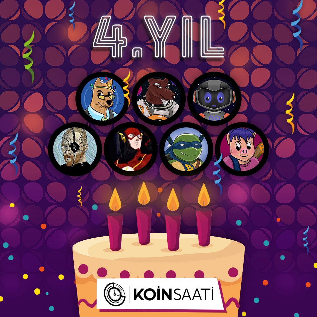 KoinSaati (@koinsaati) on Twitter photo 🎉 Bugün <a href="/KoinSaati/">KoinSaati</a> 4 Yaşında!
4 yıl önce bugün başlayan KoinSaati macerası hız kesmeden tam gaz ilerlemeye devam ediyor!
🔸 <a href="/ustadsplinter34/">Üstad Splinter</a>
🔸 <a href="/Braatuu/">Bratu</a>
🔸 <a href="/kriptodingo/">Kripto Dingo</a>
🔸 <a href="/KriptoFlash/">Kripto Flash ⚡️</a>
Bu macerada yanımızda olduğunuz için teşekkür ederiz! 🎊 🎉 Bugün <a href="/KoinSaati/">KoinSaati</a> 4 Yaşında!
4 yıl önce bugün başlayan KoinSaati macerası hız kesmeden tam gaz ilerlemeye devam ediyor!
🔸 <a href="/ustadsplinter34/">Üstad Splinter</a>
🔸 <a href="/Braatuu/">Bratu</a>
🔸 <a href="/kriptodingo/">Kripto Dingo</a>
🔸 <a href="/KriptoFlash/">Kripto Flash ⚡️</a>
Bu macerada yanımızda olduğunuz için teşekkür ederiz! 🎊
