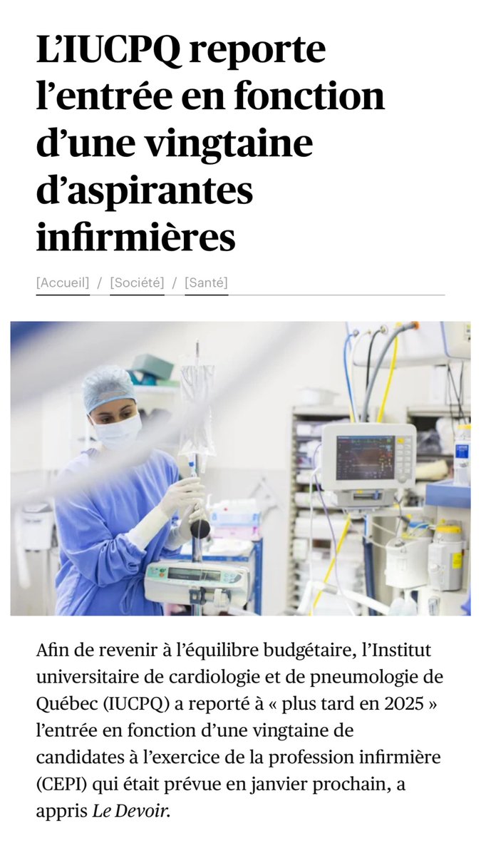 Ordre des infirmières et infirmiers du Québec tweet media