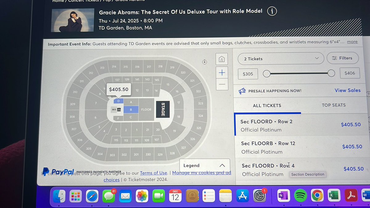 wildesstdreams_'s tweet photo. I’m still on Ticketmaster and they are still putting random tickets out for Gracie fyi!! https://t.co/qxtwBOq7TU
