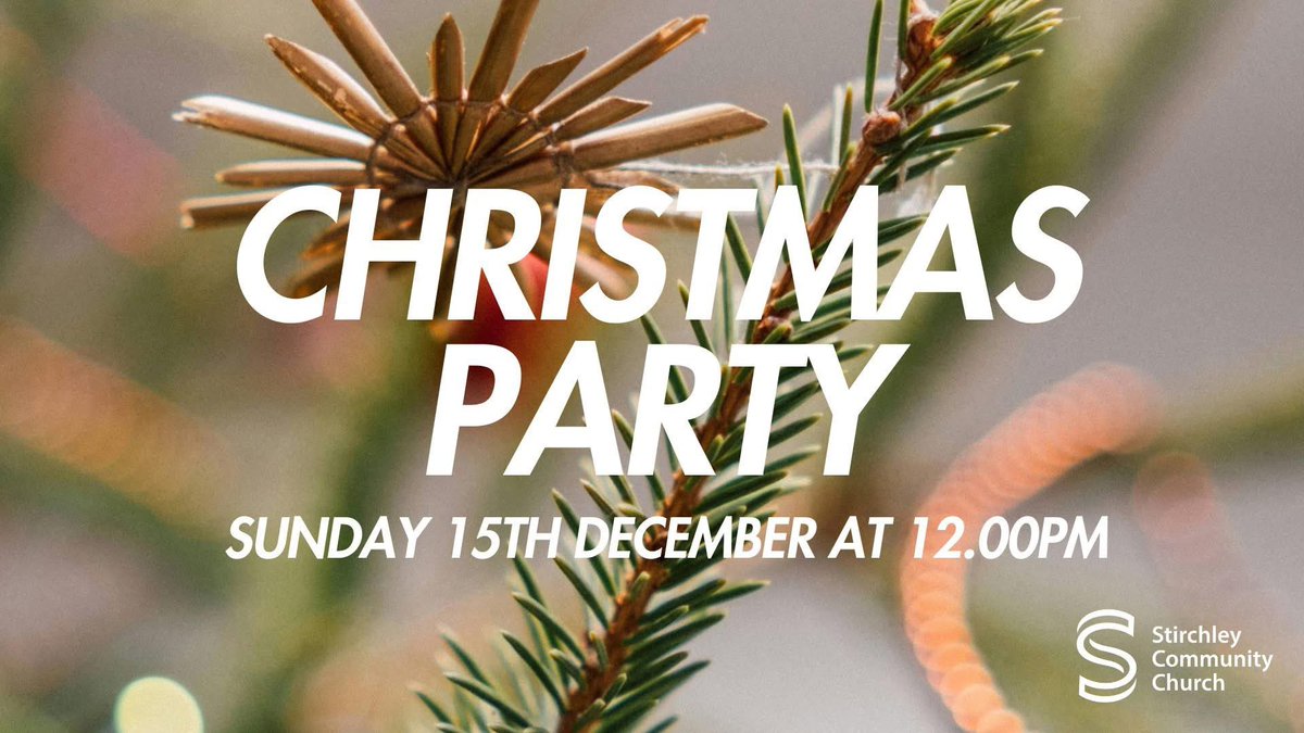 stirchleycc's tweet photo. Just a reminder that there is no morning gathering this Sunday. Instead we will be having our SCC Christmas party, starting at 12pm.🎄🙌 https://t.co/nhWE2gGuPK