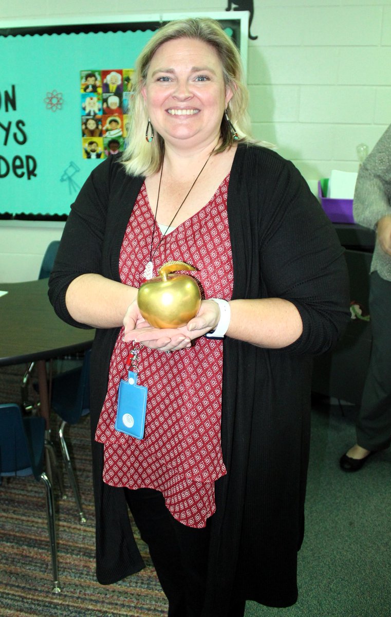 MSA_Owls's tweet photo. Congratulations to Sarah Burfening. 2024 Golden Apple Finalist!  ⁦@MSA_Owls⁩ @CampbellStars⁩ ⁦@MSA_PTA⁩ ⁦@MCPS_Elementary⁩ https://t.co/bVppWzfLbg