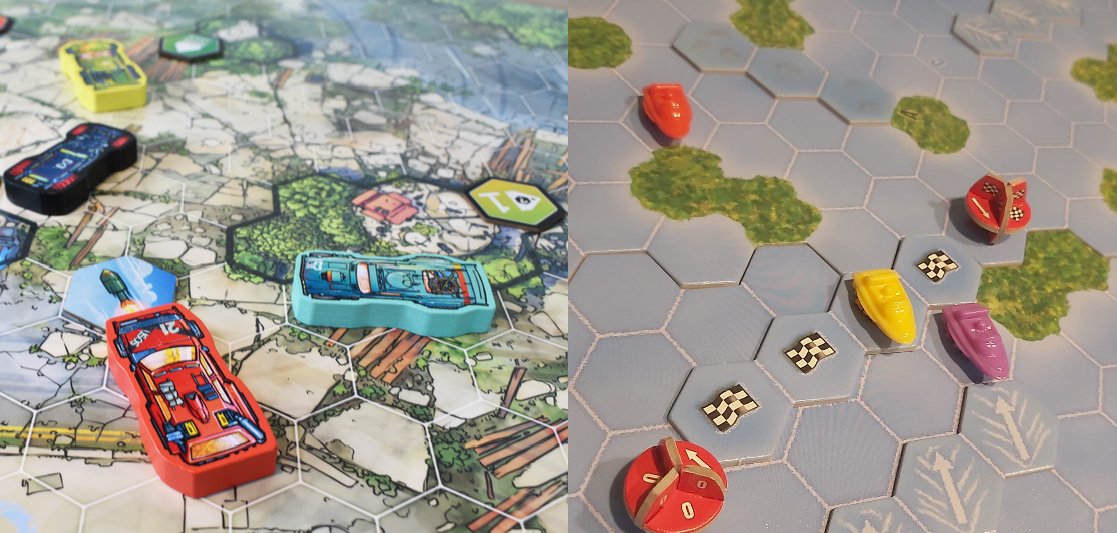 board_game_wire's tweet photo. The tabletop arm of UK video game and comics major Rebellion has defended its hit racing game Joyride, after being accused of copying the design from a title it was previously in negotiations about publishing:

Full story + more in this week's newsletter: https://t.co/svkK8mA5Fh https://t.co/cEY9rqGF32