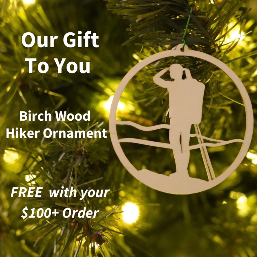 When you spend $100 or more, you’ll receive a beautiful birch wood ornament as our gift to you! Offer available while supplies last. No code necessary.